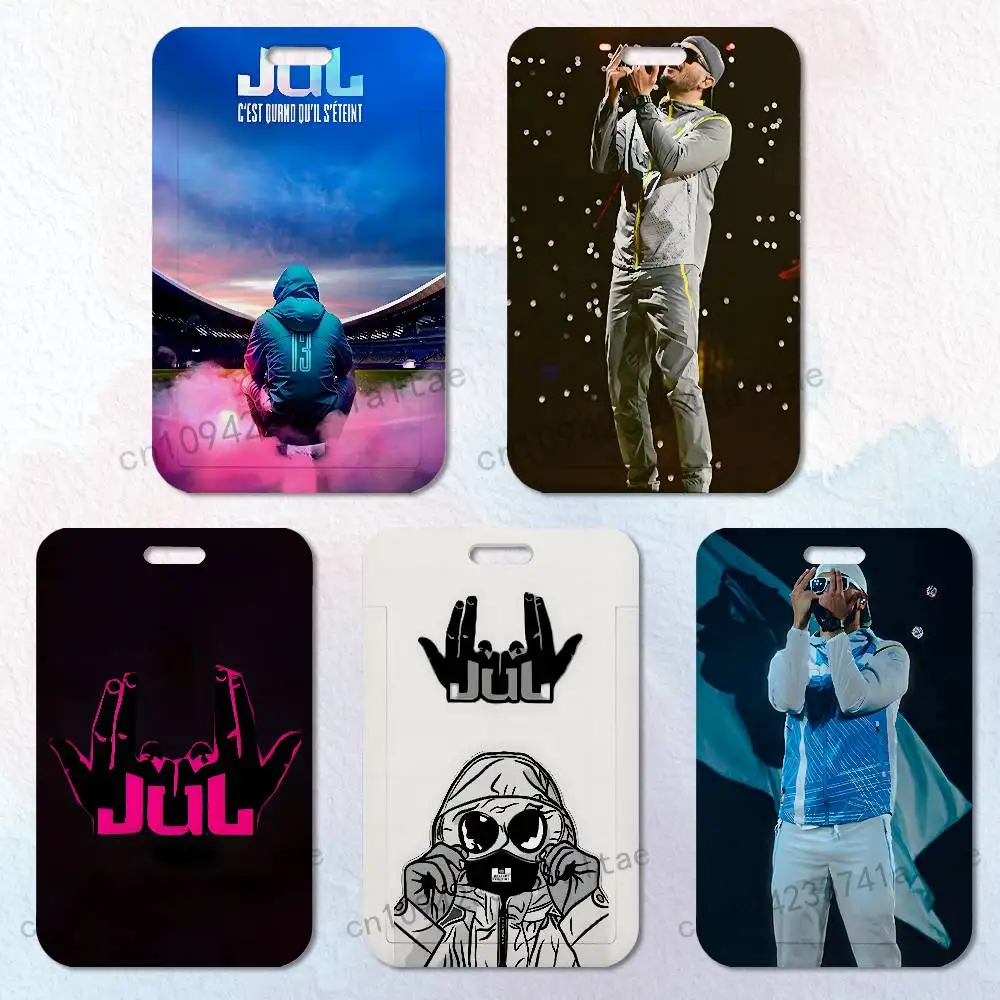

Rapper J-JUL Badge Holder Pass Bus Work Card Cover Chest Pocket Students Card Holder Small Gift