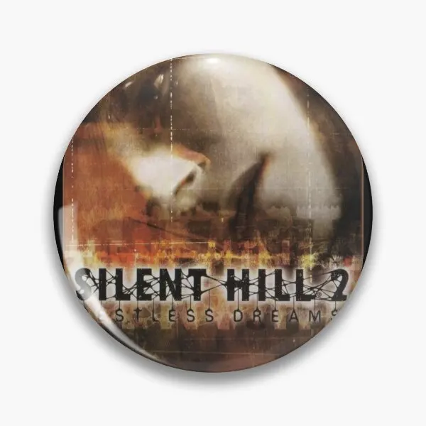 Silent Hill 2 Xbox Original Box Art Co  Soft Button Pin Brooch Decor Funny Metal Gift Badge Women Lover Creative Cartoon Hat