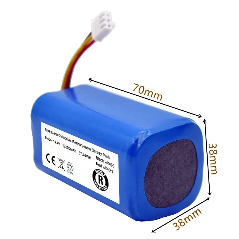 18650 14.4v 6800mAh Battery for LIECTROUX C30B E30 Robot Vacuum Cleaner, High Quality Lithium Cell,Cleaning Tool Part