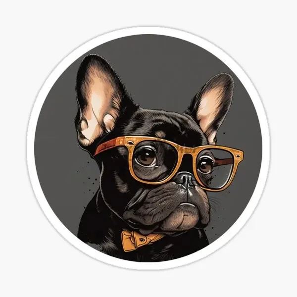 French Bulldog Cute Pets PVC Car Stickers for Car Bicycle Motorcycle Window Helmet Table Wall Decal Customizable Size