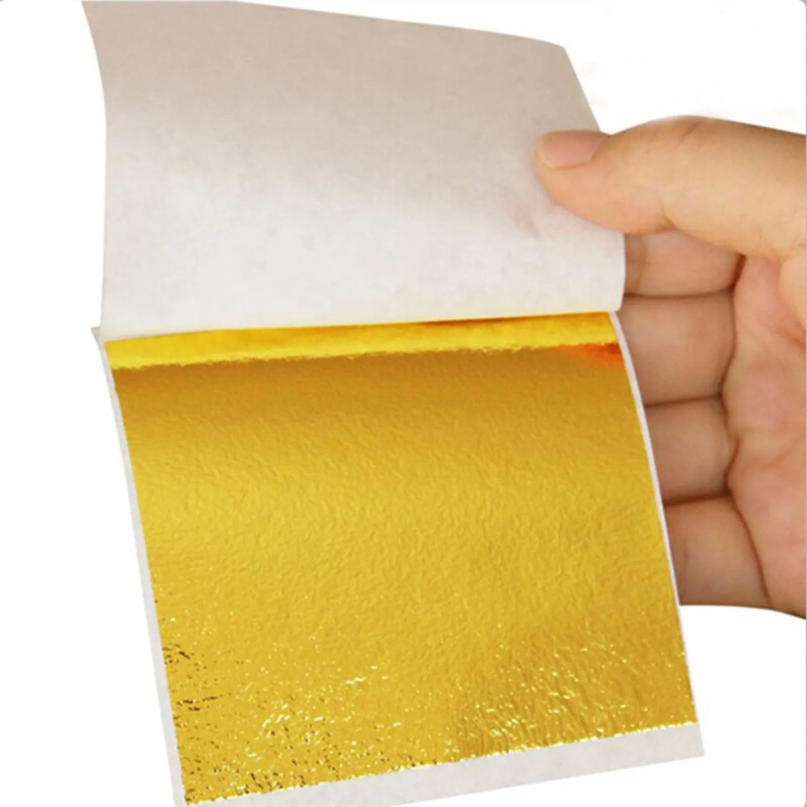 200pcs Gold Foil Leaf Paper Sheets Gold Foil Leaf Paper for Arts Decoration for Jewelry  Nail Art Gilding Crafting Paint CLH@8