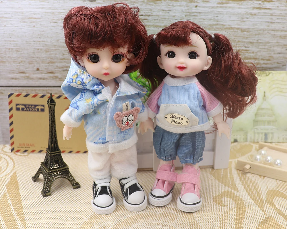 Puppenschuhe 3,5 cm * 2 cm * 3 cm für Bryc-Puppen Mini flache Canvas-Turnschuhe für 1/8 16 cm 6 Zoll BJD Finger-Tanzschuhe Spielzeug – Detail 2