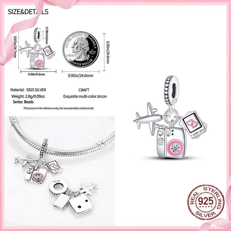 Nieuw In 925 Sterling Zilver Roze Meisjes Rok Schattige Kat Charme Kraal Fit Pandora Originele 925 Armband Vrouwen Diy Sieraden Hanger Cadeau