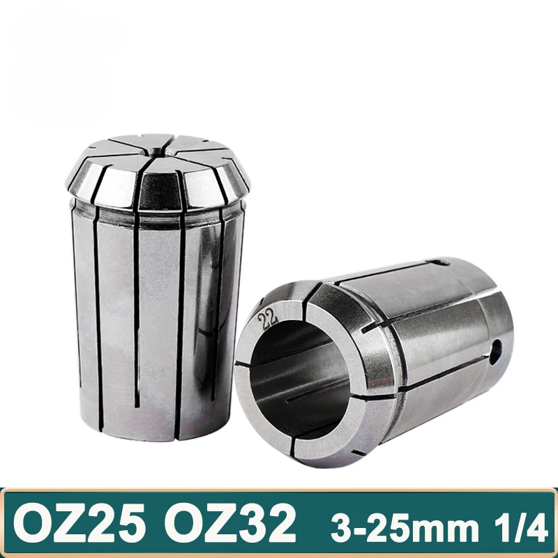 OZ25 OZ32 Chuck Collet 3 4 8 10 12 16 18 20 25mm 1/4 1/8 3/8 3/4 1 Inch CNC Spring Lathe Milling Collet Chuck Lathe Tool