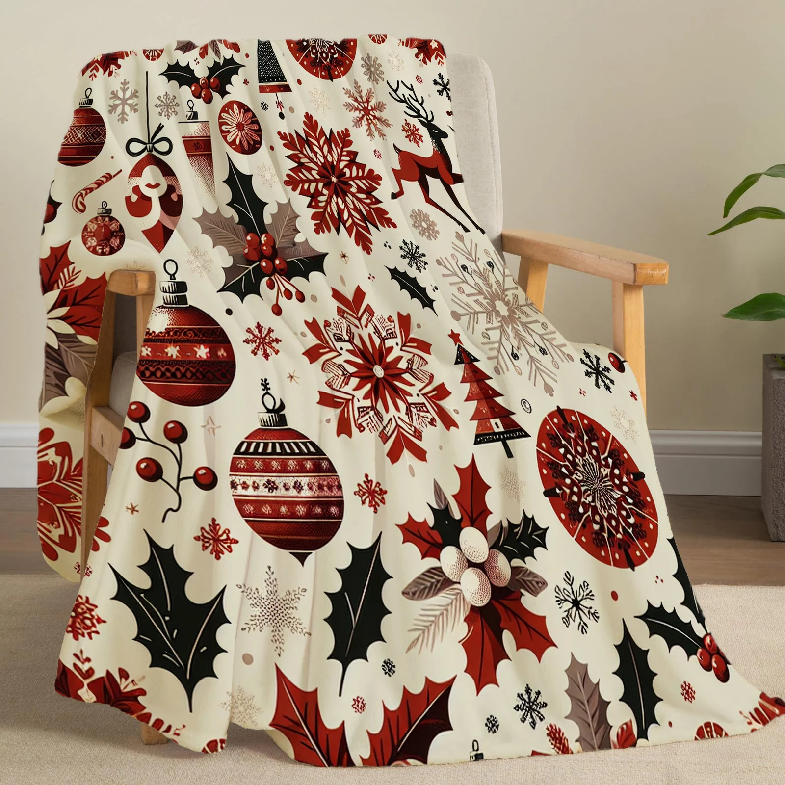 Weihnachten Kreative Überwurfdecke Flanell Druck Decke Super Weiche Gemütliche Sofa Nickerchen Decke Home Decke Perfektes Zuhause Geschenk für Sie