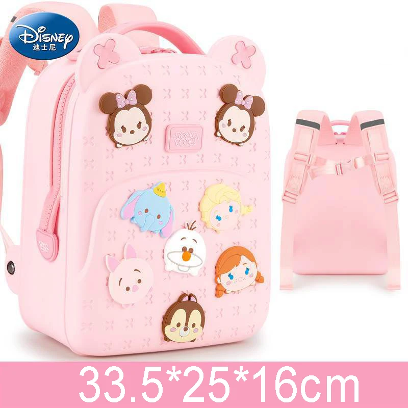 Mochila escolar de Disney para niños de 3 años, Bolsa Escolar de 5 clases con bonitos dibujos animados, mochila ligera impermeable para preescolar