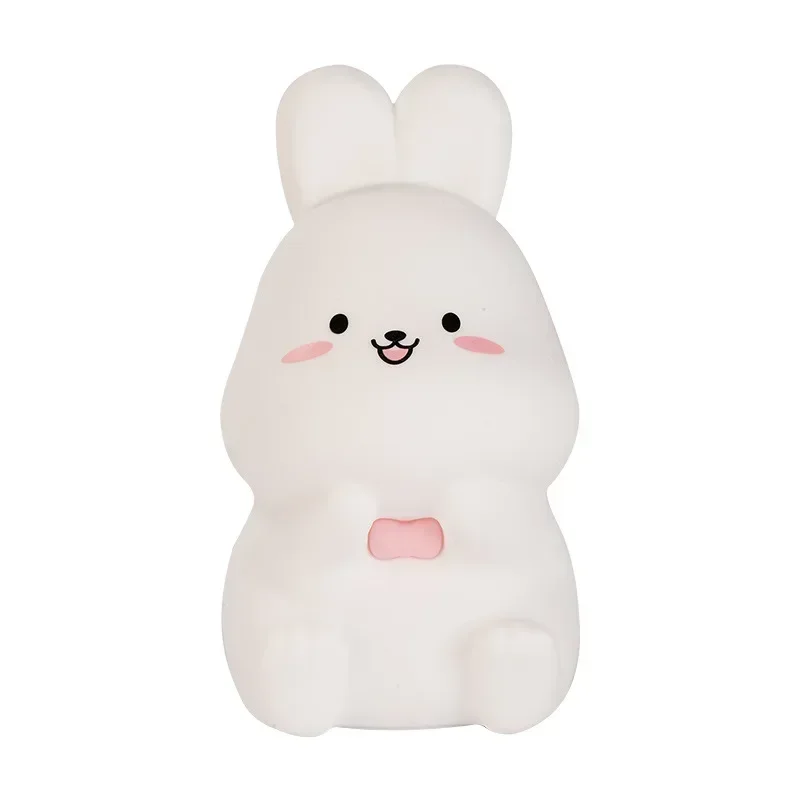 

Zodiac Rabbit Silicone Night Light Cute Cartoon Style Ambient Light Bedroom Decor