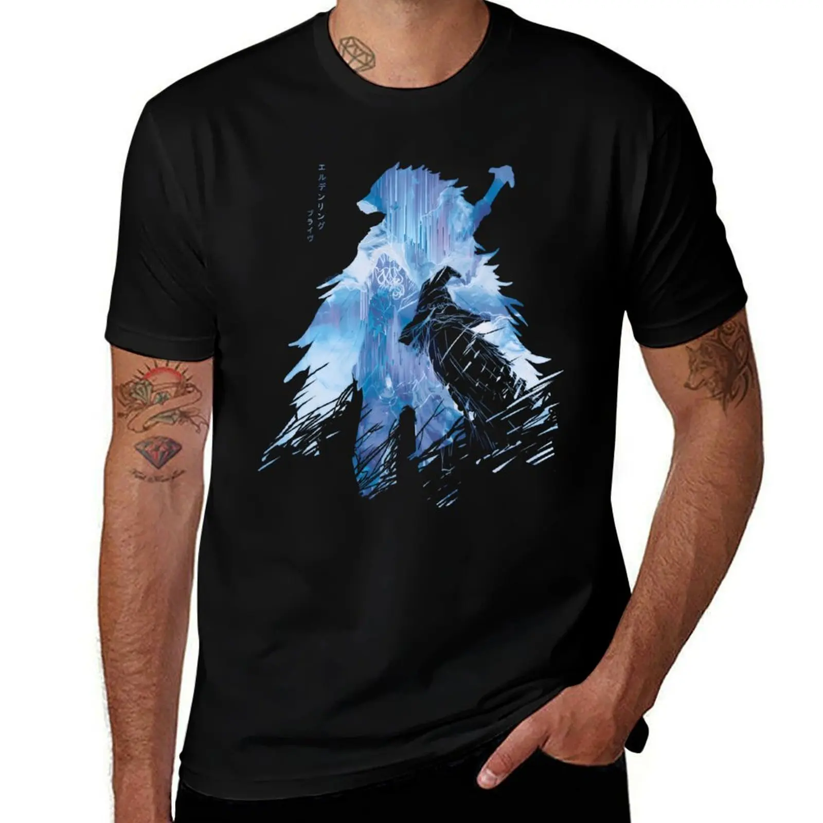 Wolf And The Witch Blaidd And Ranni T-Shirt t shirts with prints funny t shirts man T-Shirt