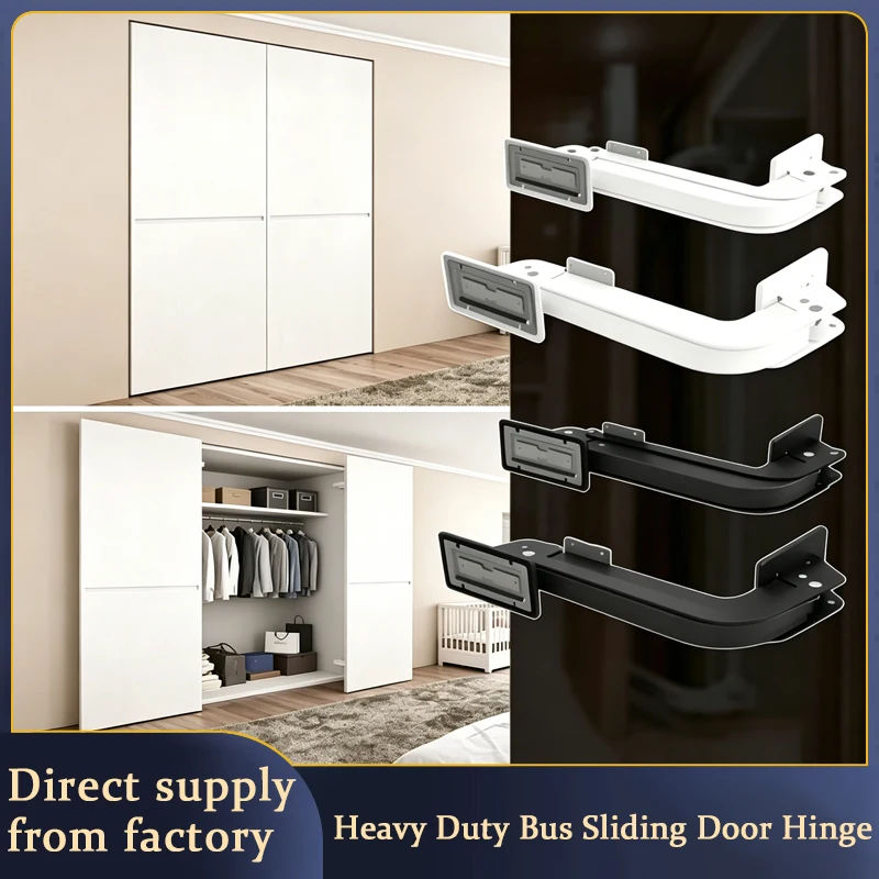 

Imported Top Quality Heavy Duty Outward Opening Bus Door Hinge With Connecting Rod Silent Damping Buffer For Wardrobe Cabinet