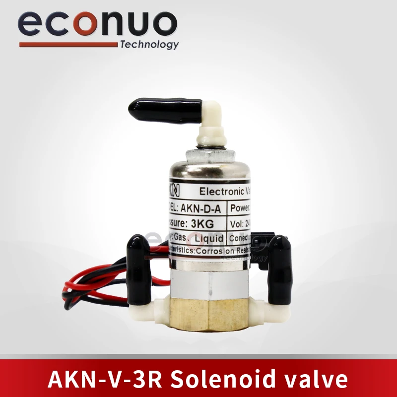 AKN 24V 8W Solenoid Valve 2-Way Elbow Bend 3-Way Electronic Valve for Wit-Color Infiniti Phaeton Large Format Printers