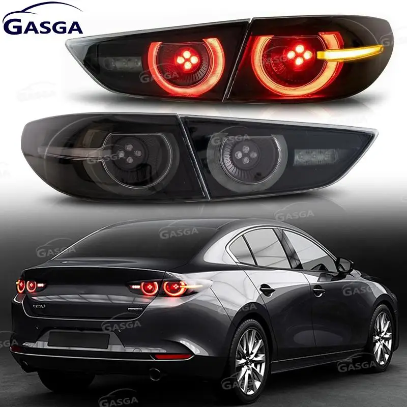 Car Accessories For Mazda 3 Axela Sedan 2019-2021 LED Taillights Assembly LED Modified Rear Lamps Dynamic Turn Signal Light