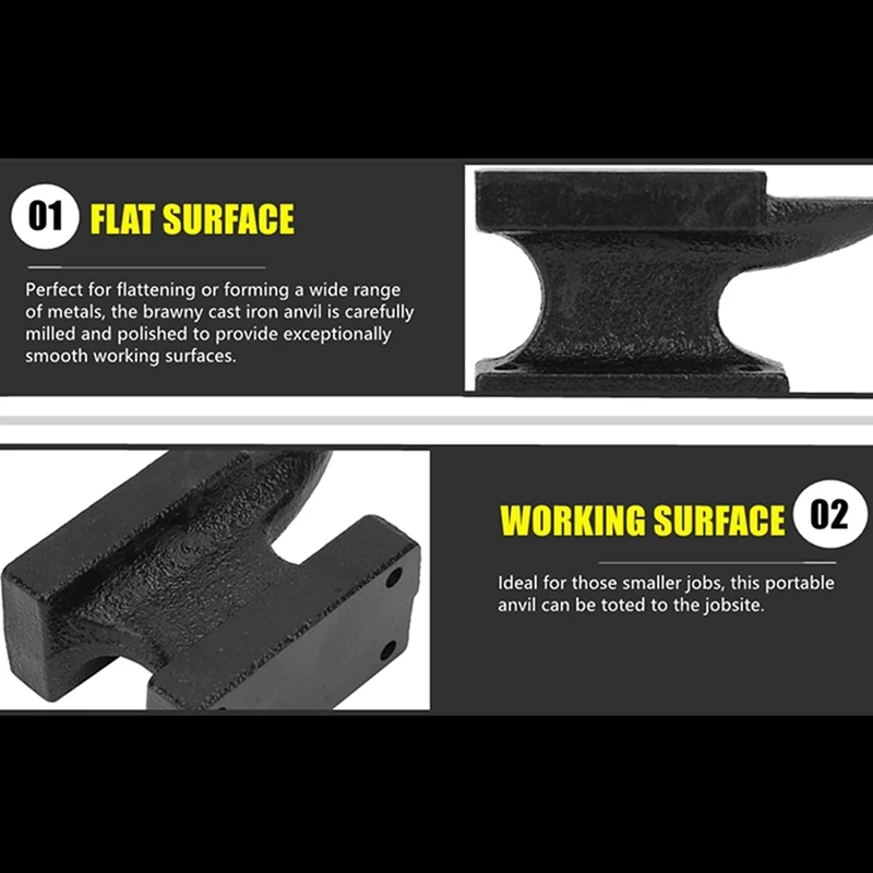 Rugged Cast Anvil Iron Anvil Beading Jewelry Making Kits Blacksmith Anvil Jewelers Metalsmith(Random Color)