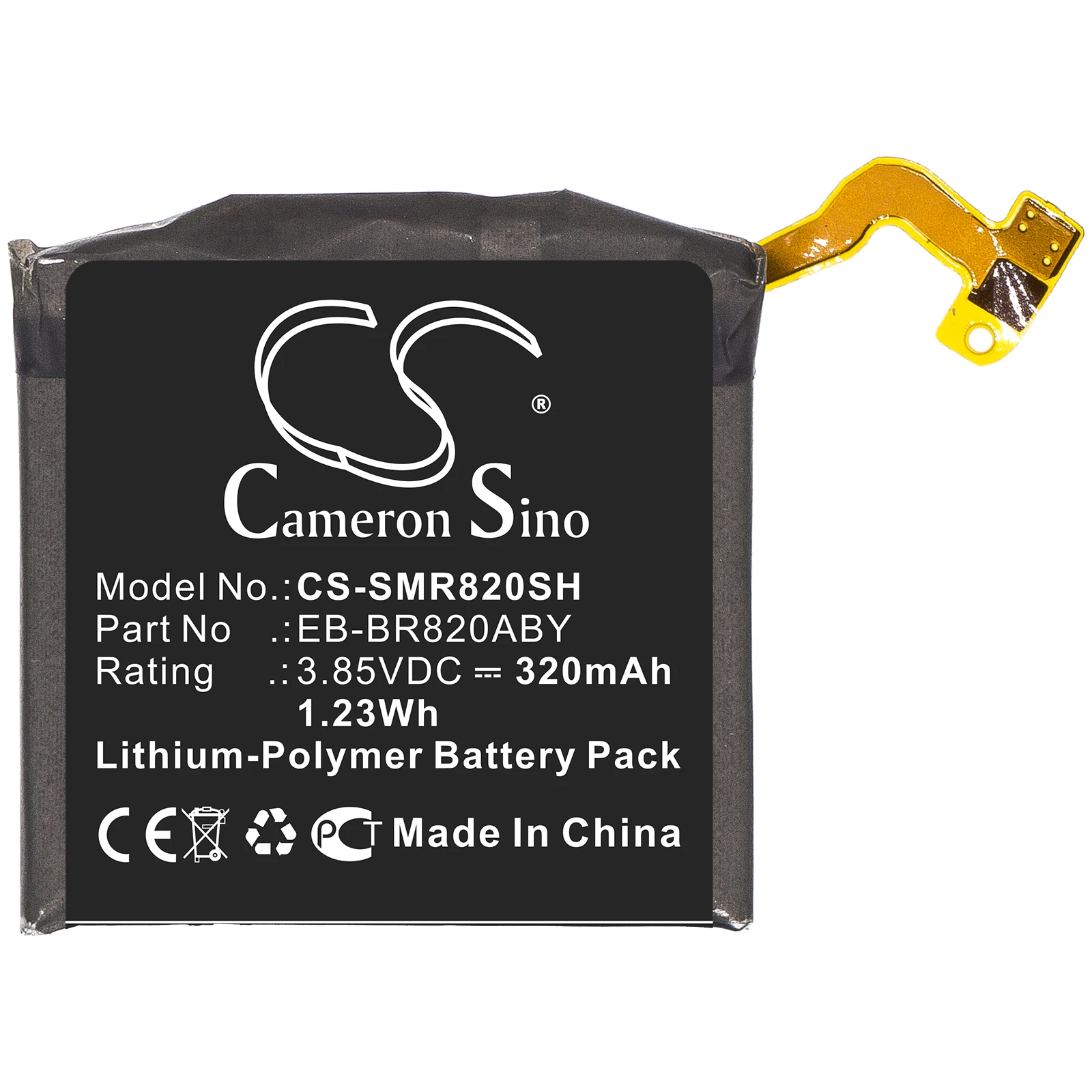 CS Replacement Battery for Samsung Galaxy Watch Active 2,Galaxy Watch Active 2 44mm,SM-R820,SM-R825 PN:EB-BR8 320mAh / 1.23Wh