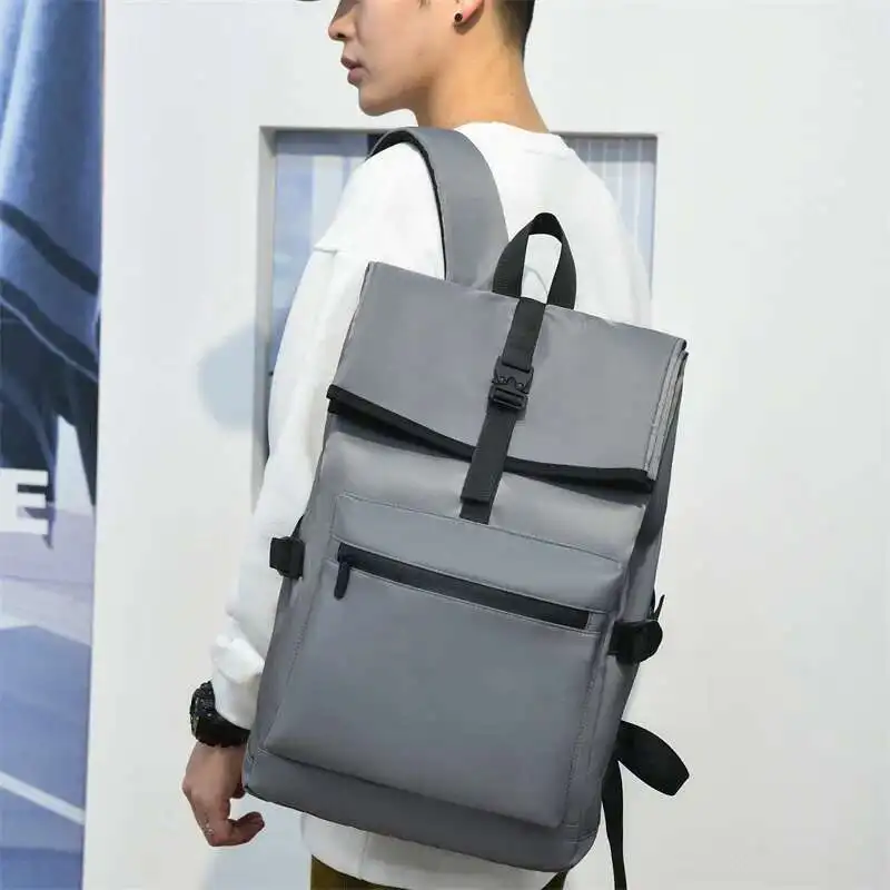 

Men's And Women's Large Capacity Simple Fashion Wear-Resistant Anti-Scratch Fabric Multi-Functional Casual Backpack