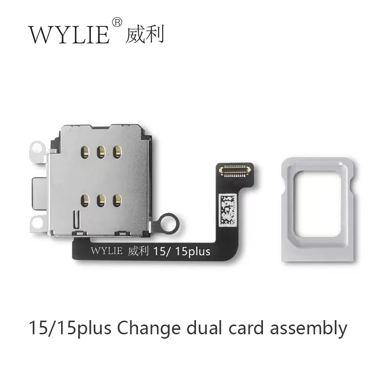 Wylie eSim To Sim Slot Tray For iPhone 15 /15 plus 15Plus Single SIM To Dual SIM Card Holder No N‮ee‬d Separation iphone15