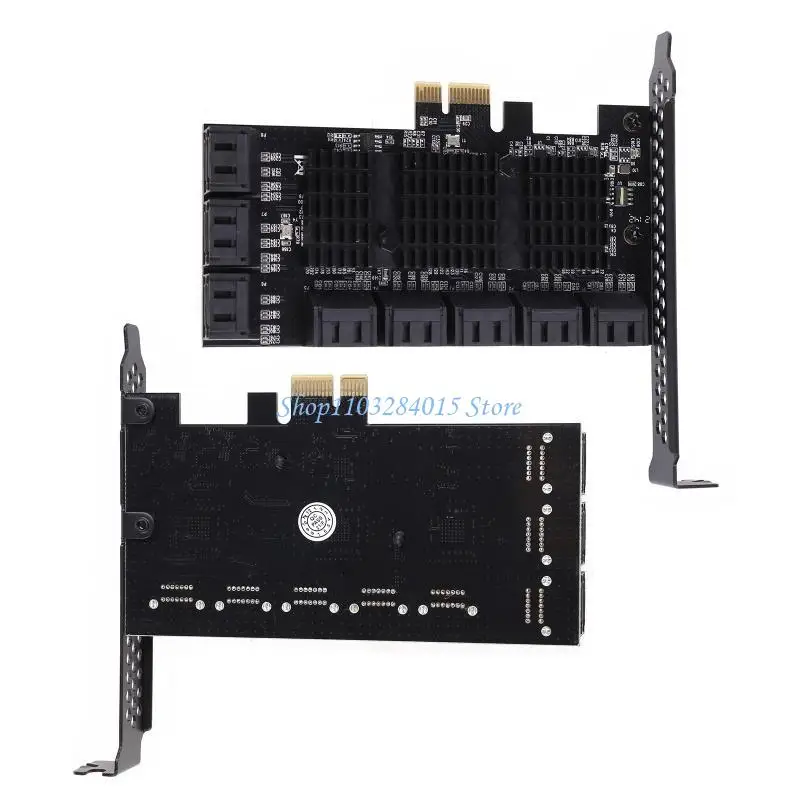

R6FF SATA3.0 Adapter PCIE 1X Ports III Expansion Card PCIE Elevator