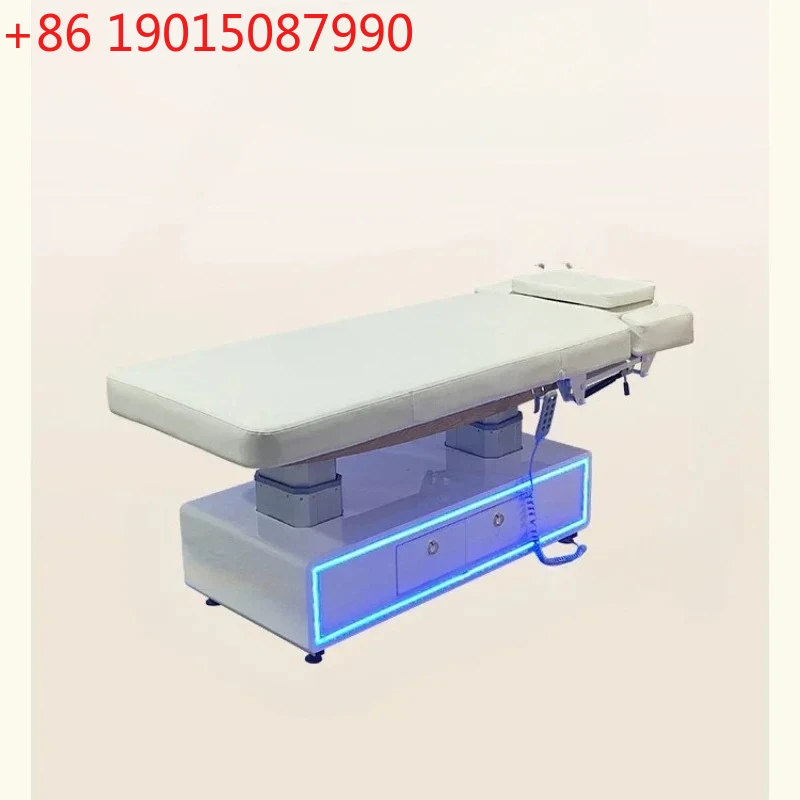 

High-end electric beauty bed, spa massage treatment bed for beauty salons, lifting medical beauty facial bed
