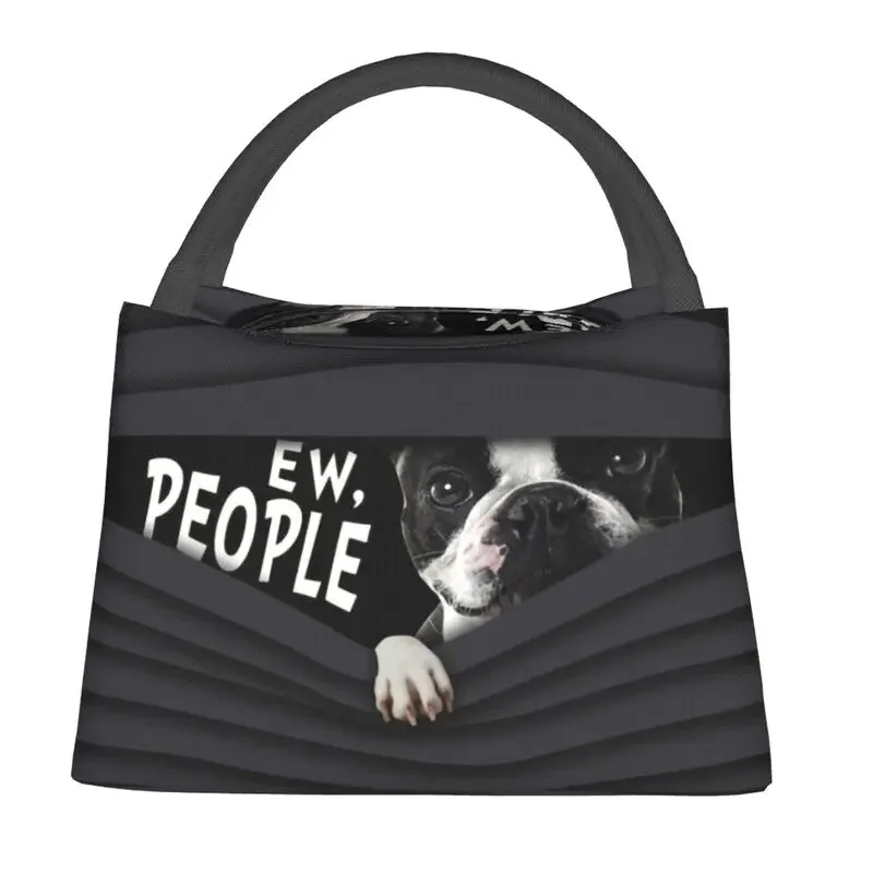 Terrier Ew People Insulated Lunch Tote Bag for Women Puppy Dog Resuable Thermal Cooler Food  Box Outdoor Camping