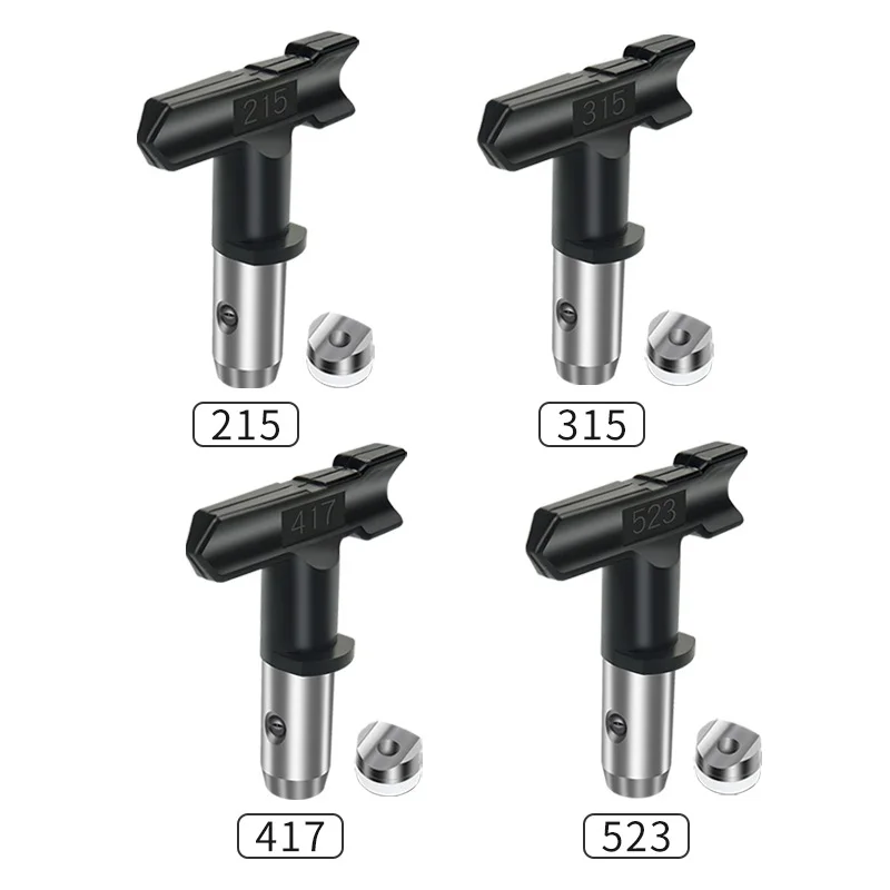 Black Airless Spray Nozzle Spray Tips Reversible Tip For Airless Paint Sprayer 1PCS 215, 315, 417, 523