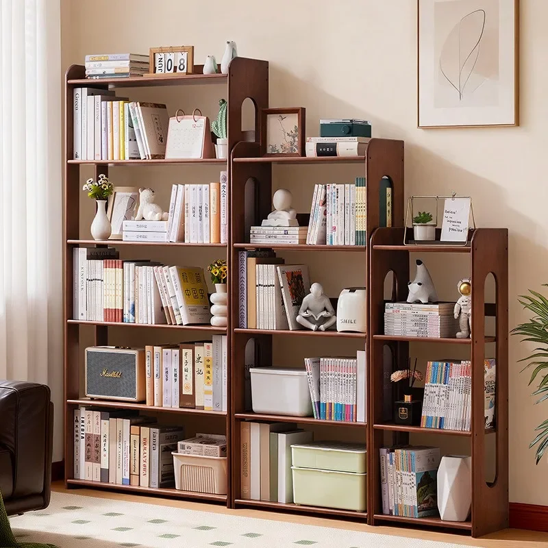 Simple bookshelf shelf multi-functional household floor-to-ceiling simple bookcase multi-layer living room study cabinet