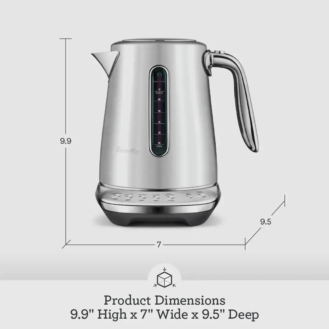 the Smart Kettle™ Luxe Electric Kettle, BKE845BSS, Brushed Stainless Steel