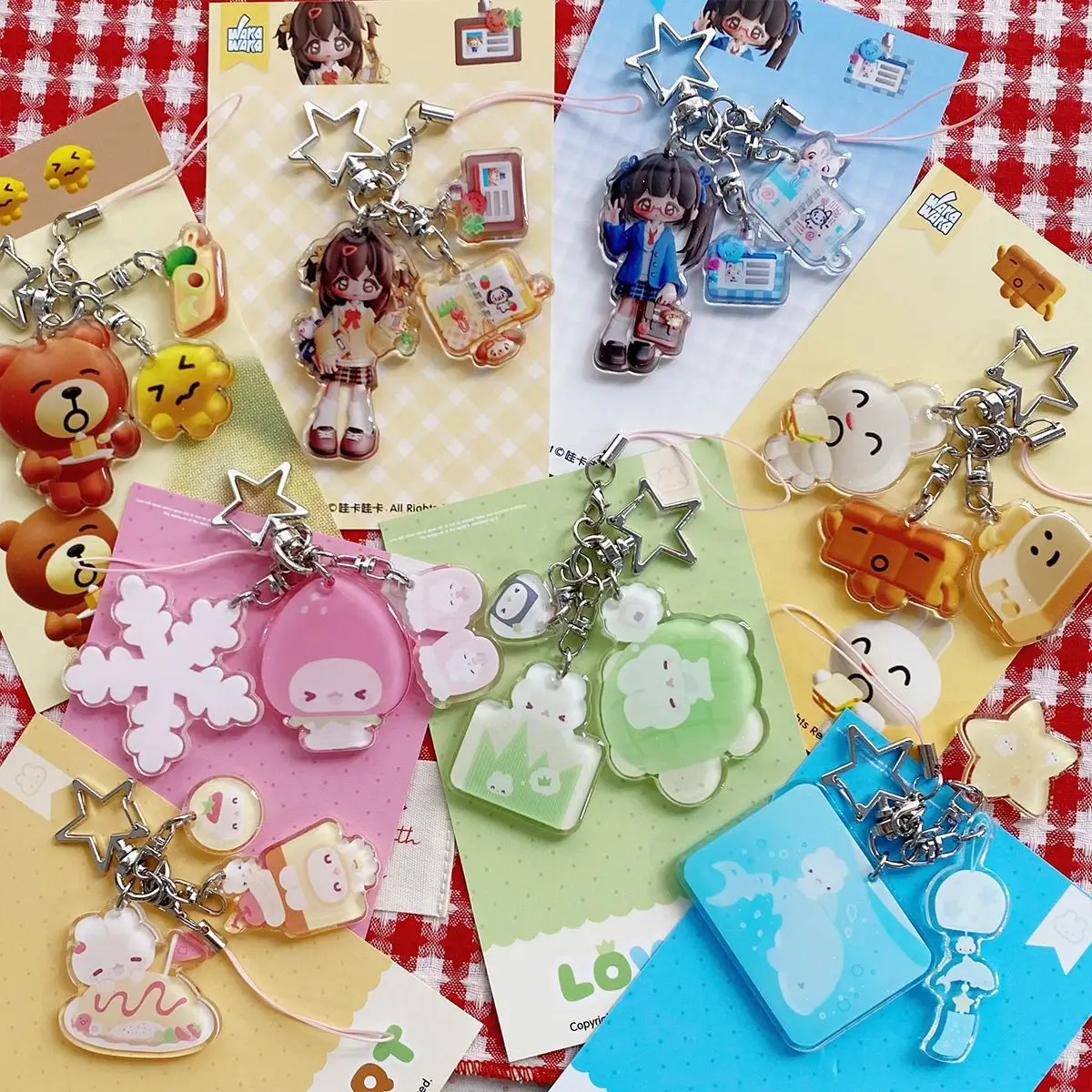 Epoxy Resin Acrylic Charms Accessories Keychains & Planner Charms