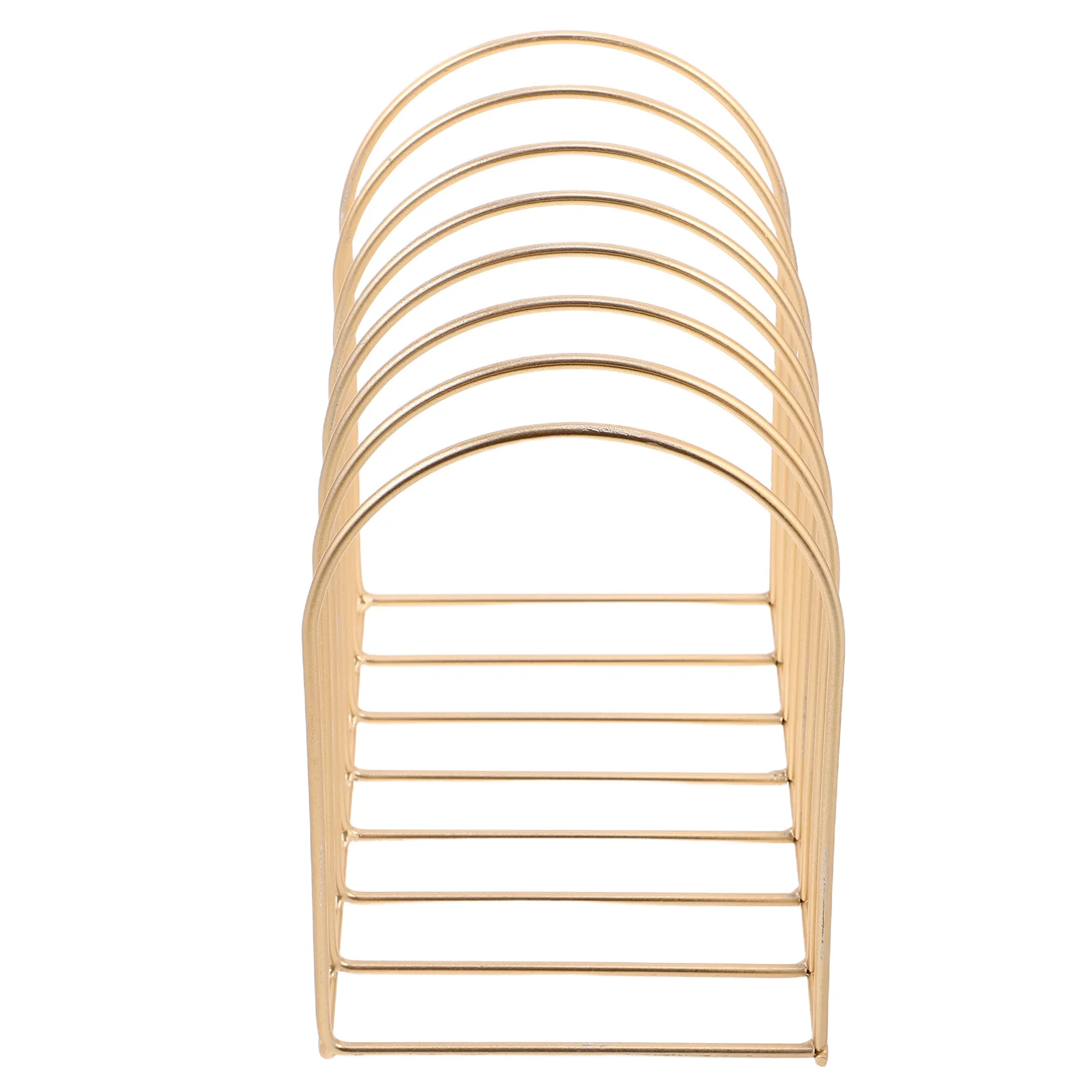 

Creative Iron Magazine Holder Desktop Organizer Small Bookshelf Holder Countertop Desk Storage Rack for Office Dorm Bedside