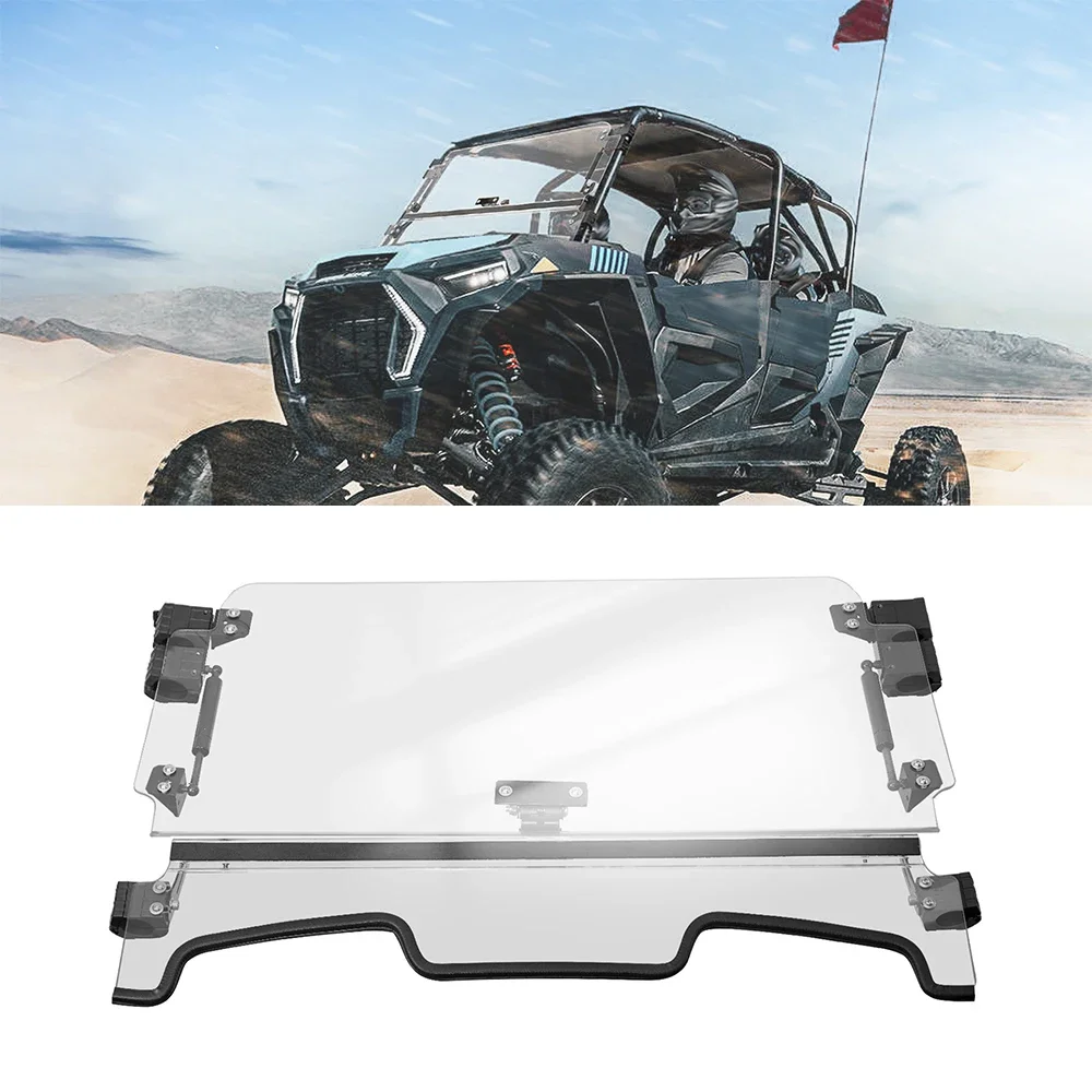 

KEMIMOTO UTV 3-IN-1 PC Windscreen Flip Folding Windshield Compatible with Polaris RZR XP 1000 / XP 4 1000 XP/XP4 Turbo 2019-2023