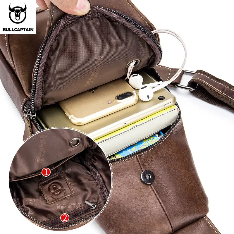 TORO CAPITÁN 2017 Moda Cuero Genuino Bolsos Crossbody de los hombres Pequeña bolsa de mensajero ocasional Diseñador de la Marca Masculina Bolsa de Hombro 019