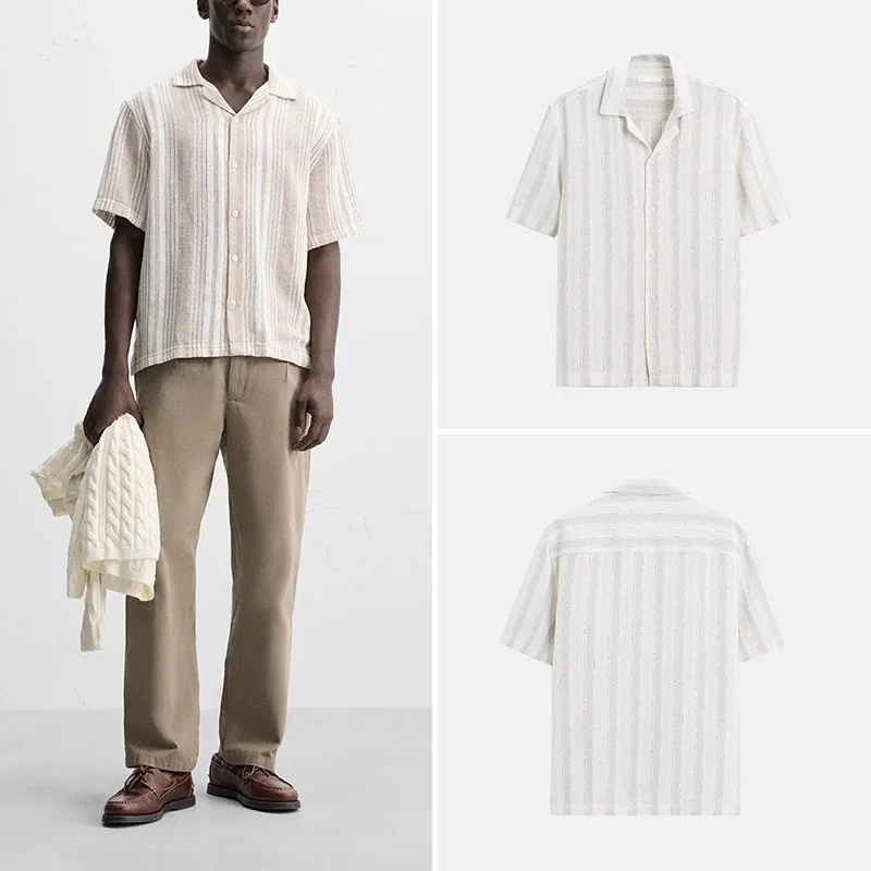 

Удобная повседневная полосатая текстура ort Sve Faionable Мужская подставка-стойка Four Seasons Wear Полиэфирное волокно 00%