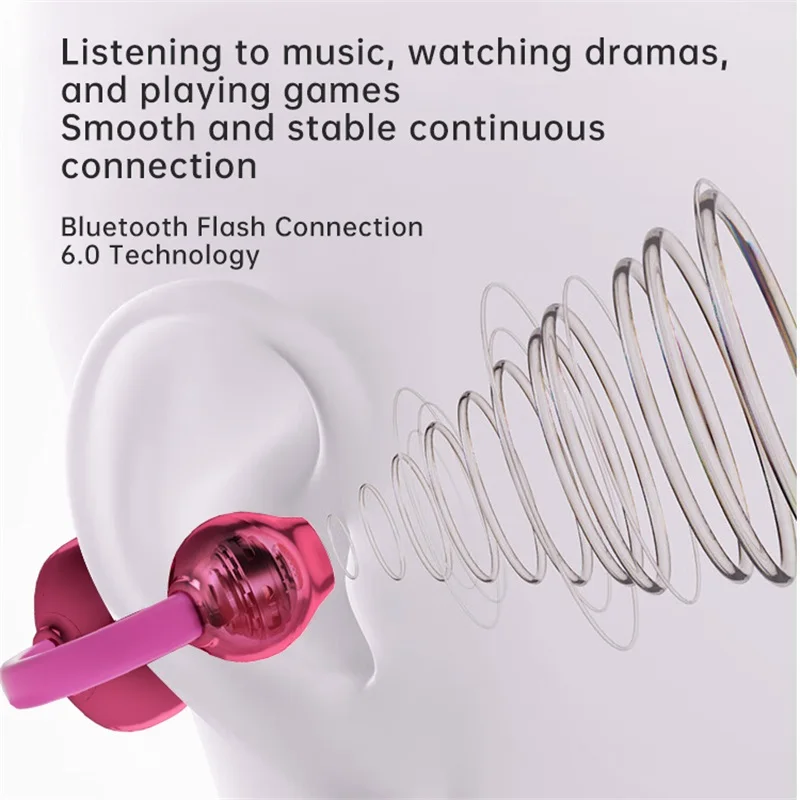 

Handbag Style Bluetooth Earphone Earclip Earphone Gift Flower Earclip Accessories Trendy Ear Clip Set DIY Decoration Headphones