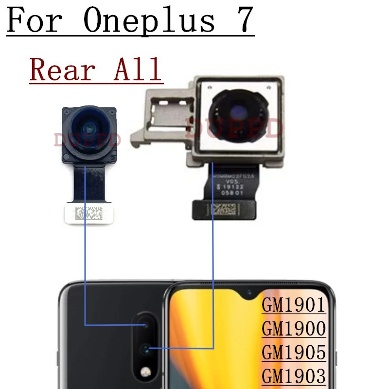 Rear Camera For OnePlus 1+ 7 7T Pro 6 6T 5 5T 3 3T Original Full Set Back Main Wide Camera Module Flex Spare Parts