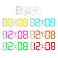 Digital 3D Digital Clock Date Time with Temperature Modern Electronic Clock for