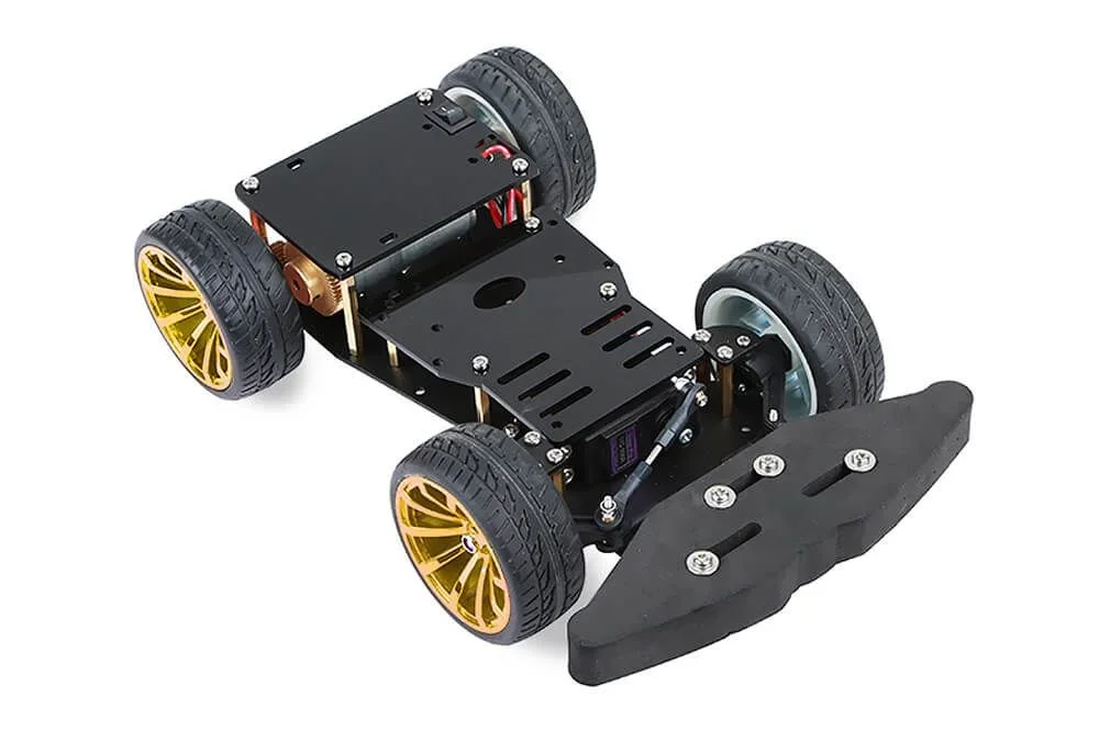 Hot Sale 4WD Smart RC Car Chassis with S3003 Metal Servo & Bearing Kit for Arduino