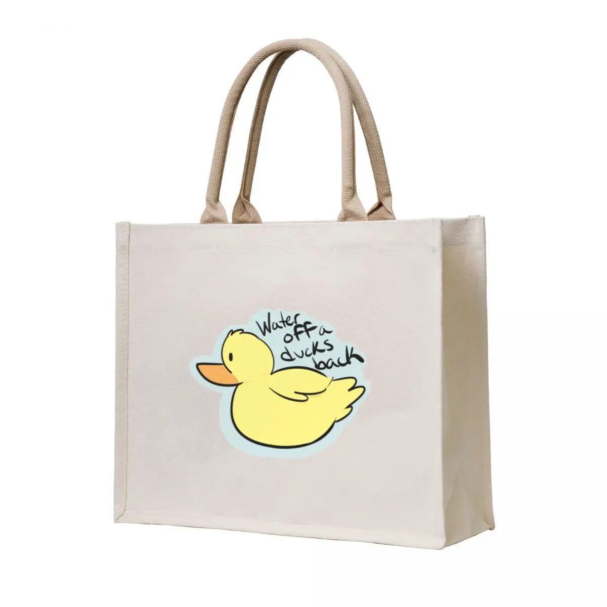 

Water off a duck’s back Tote Bag bags for women Customizable tote bag free delivery bags reusable shopping bag