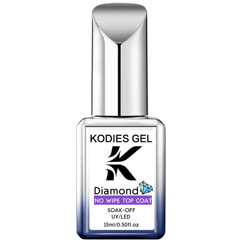 Kodies Gel Nieuwe Super Glans Top Coat Gel Nagellak Uv Diamant Topcoat Geen Veeg Sealer Gel Afwerking Manicure Nail Art Salon Kwaliteit