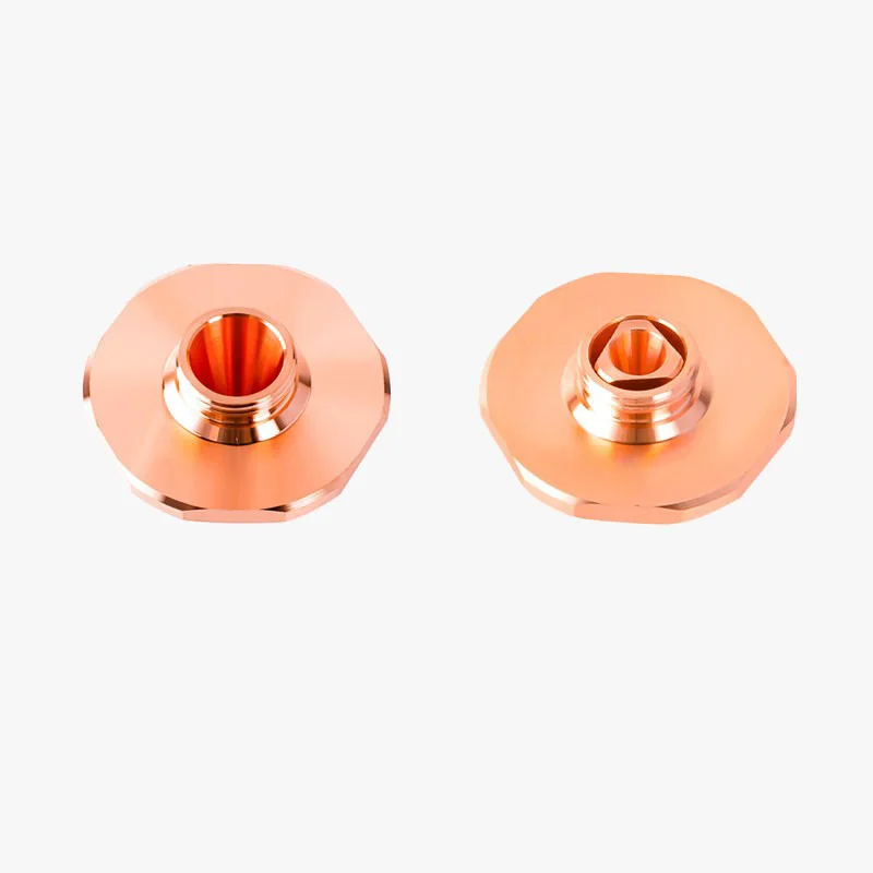 Copper Nozzle Kit 10pcs for Metal Plate Machines 28mm OD 15mm HT Thread 1.0 1.2 1.4 1.5 1.6 1.8 2.0 2.5 3.0mm Apertures