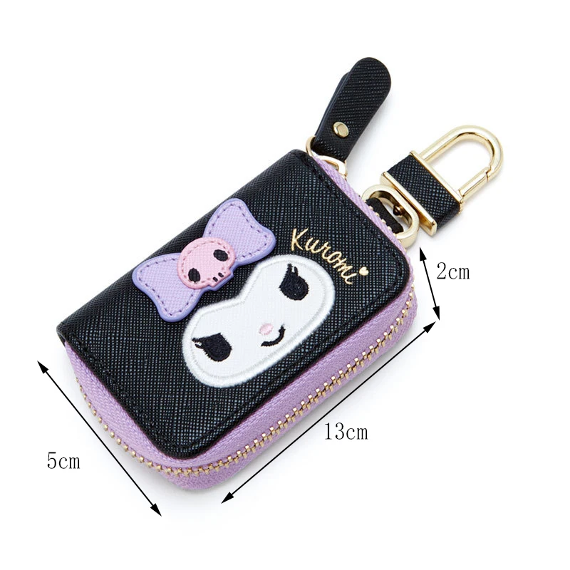 Hello Kitty – housse de clé de voiture Sanrio, organisateur de clé, pochette de porte-clé mélodie cannelle, porte-monnaie pour femmes