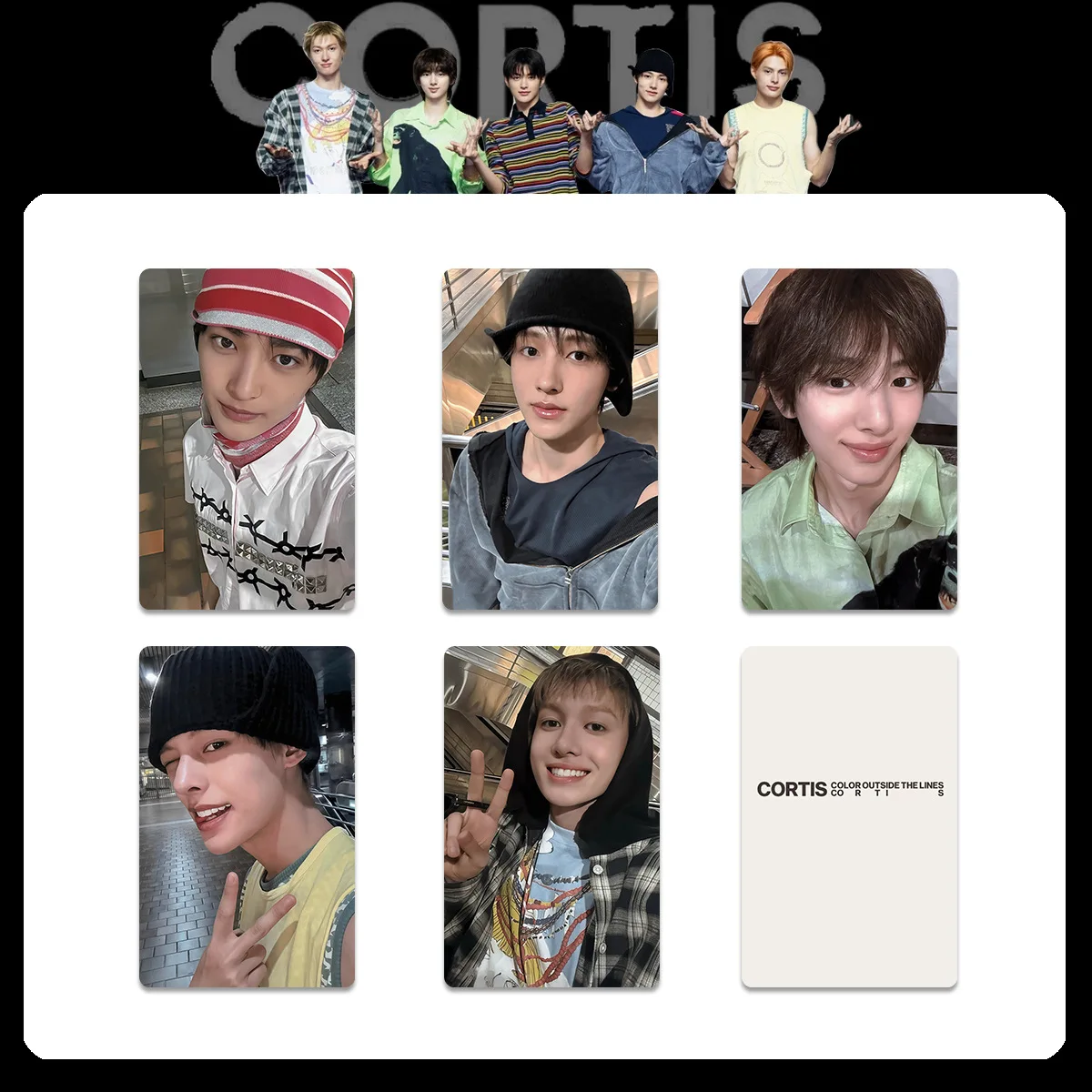 Kartu pos grup CORTIS baru Martin JUHOON JAMES SEONGHYEON KEONHO, kartu kecil, album, kartu foto, hadiah Natal untuk anak perempuan