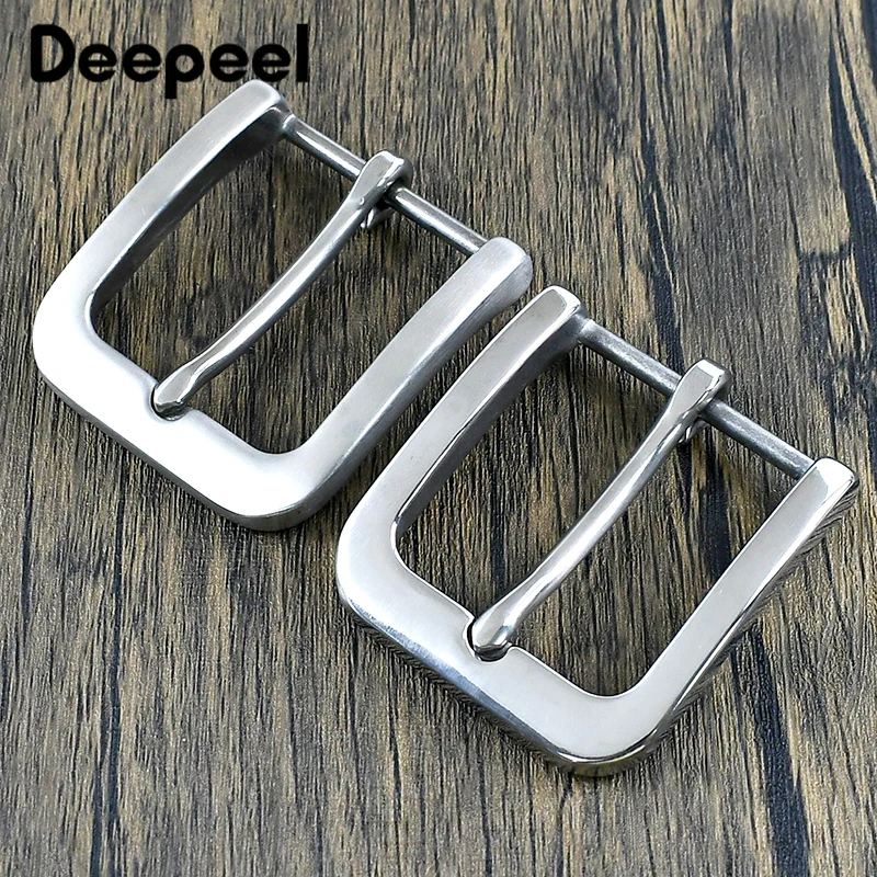 Deepeel 35/40mm Roestvrij Stalen Gesp Jeans Tailleband Hoofd Kleding Passen Sluiting Pin Gesp DIY Lederen Craft accessoires