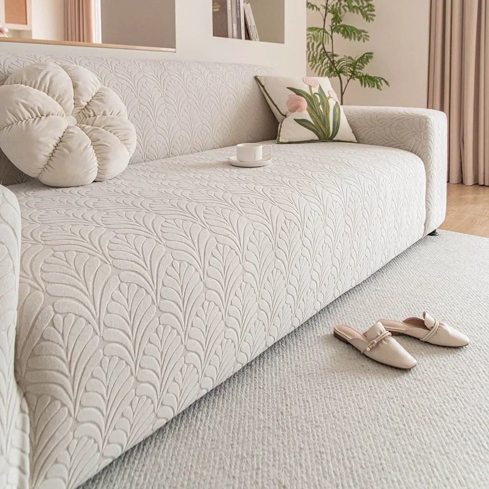 Leaf Pattern Sofa Cover Universal Integrated Sofa Cover All Season Universal Elastic Anti Slip Sofa Cover