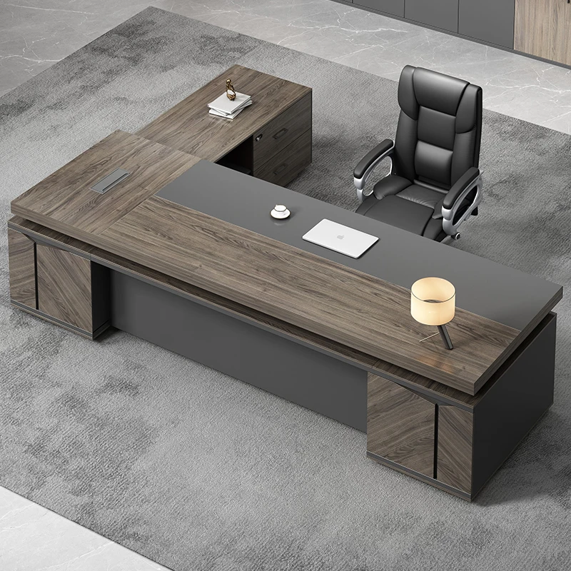 Mesa De Escritório De Canto Ergonômico Luxo Moderno, Organizador De Computador De Madeira, Acessórios Para Casa, Altura