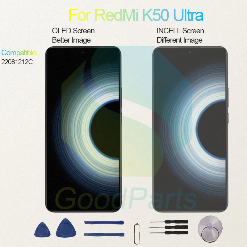 Test Before Ship For RedMi K50 Gaming Display Touch Screen Digitizer Panel Assembly Lcd Screen 21121210C K50 Gaming Screen Displ
