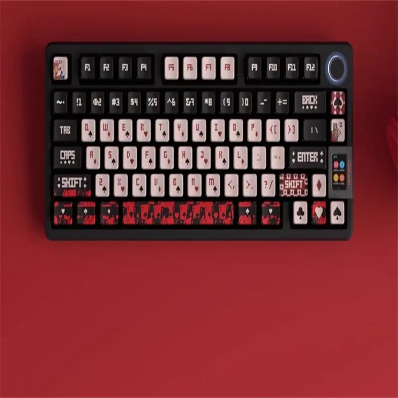 JOKER Keycaps 122 Keys PBT Material OEM Profile Four-sided light transmission transmission Five-sided thermal sublimation crafts