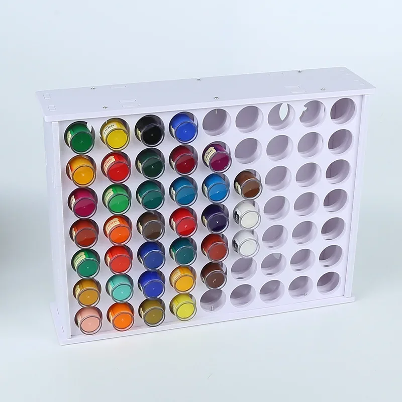 Multi-grid Pigment Storage Box Hanging Simple Craft Pigment Oil Painting Paint Storage Rack