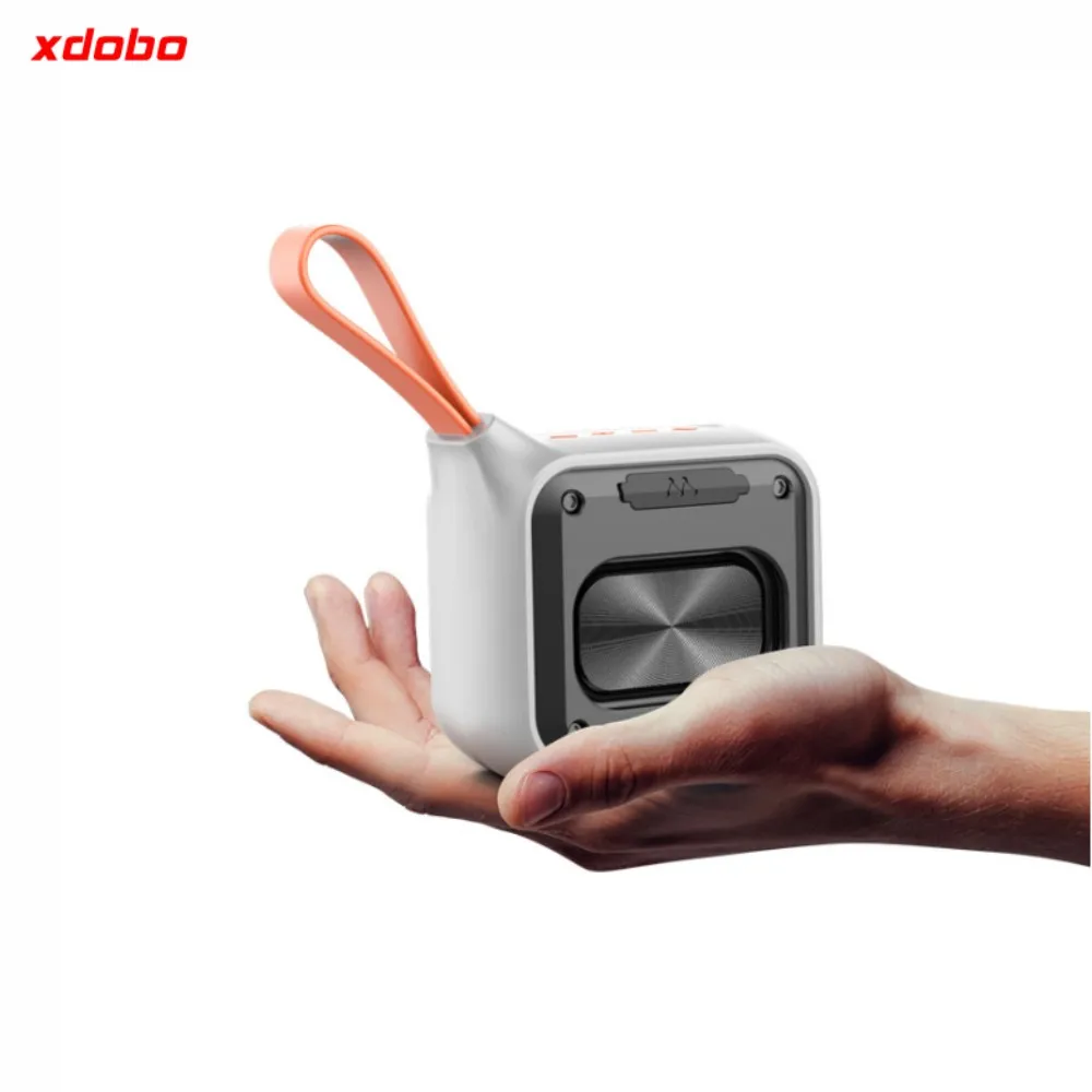 XDOBO 12W Portable Bluetooth 5.2 Speaker IPX7 Waterproof TWS TF Card Slot Type-C Charging With Silicone Handle For Outdoor Use