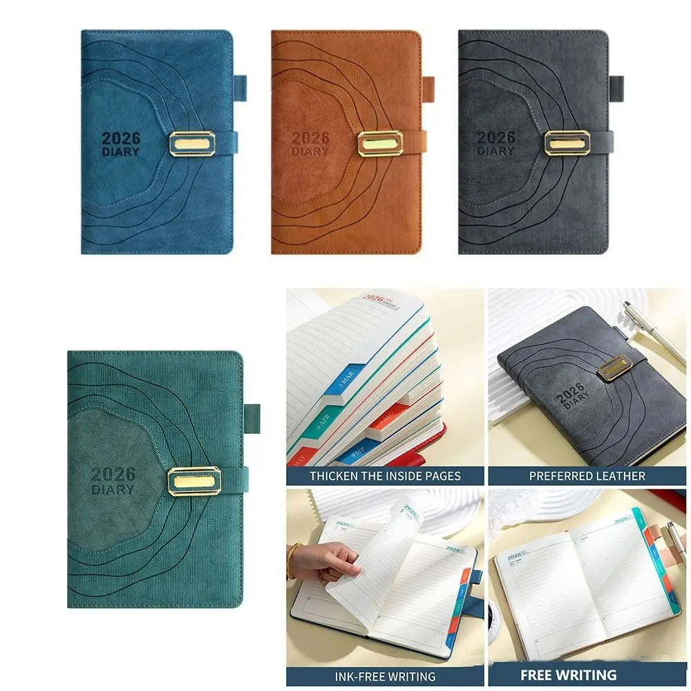 

365 Days Per Day 2026 English Schedule Notepad One Page Plan Book Efficiency To-do List Notebook Portable Thickened