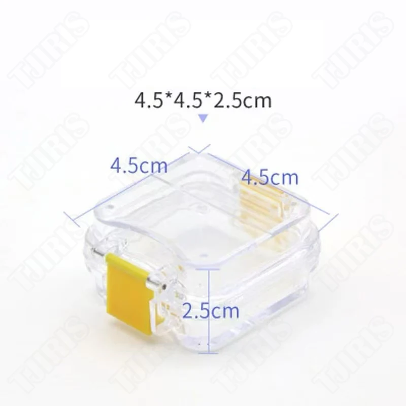 25pcs/2 Inches Membrane Tooth Box Dental Storage Box Dental Teeth Box with Translucent Film