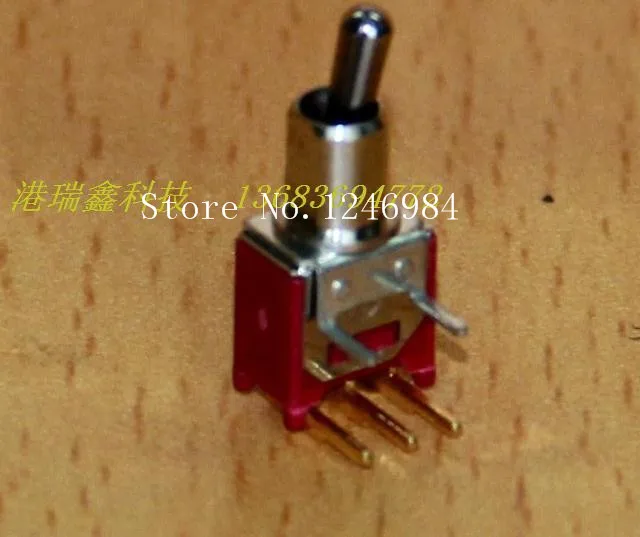 

[SA]TS-6B позолоченный одноклавишный переключатель с изогнутым кабелем, малый, M5.08, Q22 Deli Wei 2MS2 — 50 шт./лот