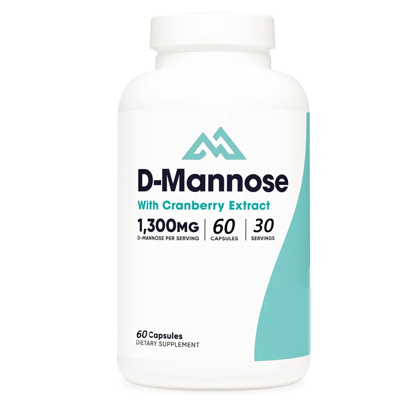 

Women's 1300mg 60 capsules of D-mannose and cranberry extract, gluten free